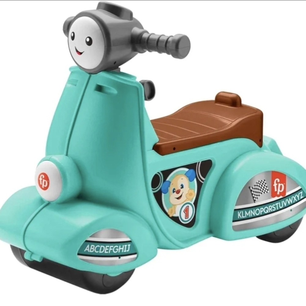 Fisher-Price Toddler Ride-On Toy Laugh & Learn Smart Stages Cruise Along Scooter
